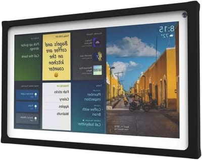 Beschermende Silicone Hoes voor Echo Show 15, Stofbescherming en Duurzame Bescherming, Zwart