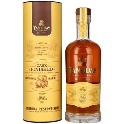 Tanduay Rum Tanduay Tesoro Reserve Rum Sauternes Cask Finish 42% Vol. 0,7l in geschenkverpakking