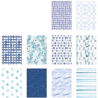 50 Vellen Sweetness Supply Serie Koreaan Retro Scrapbook Papier - Fantasie Thema, Witte Achtergrond met Levendige Geometrische, Bloemen