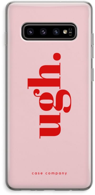Case Company® - Hoesje geschikt voor Samsung Galaxy S10 Plus hoesje - Ugh - Soft Cover Telefoonhoesje - Bescherming aan alle Kanten en Schermrand