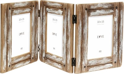 Deknudt Frames fotolijst S67UD1 H3V - driftwood - drieluik - 3x 10x15