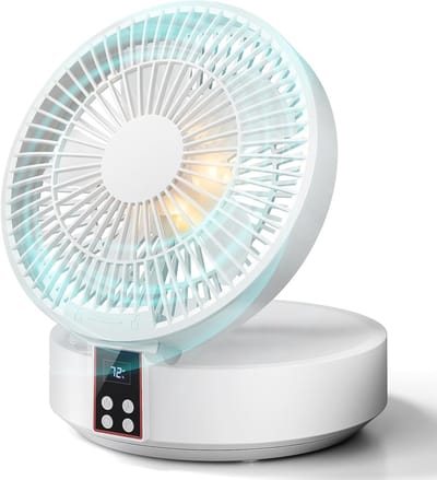 Tafelventilator met afstandsbediening, kleine bureauventilator, USB-oplaadbare ventilator, 3 snelheden, stil, krachtig, draagbaar, ideaal voor slaapkamer en thuis