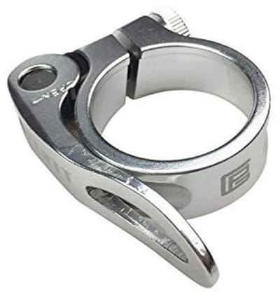 Fietszadelklem met snelspanner in aluminium, verstelbaar 28,6/31,8/34,9 mm