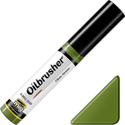 AMMO by Mig Jimenez Hobbyverf Enamel verf - MIG 3505 Oilbrusher Olive Green Oilbrusher(s) - 10 ml