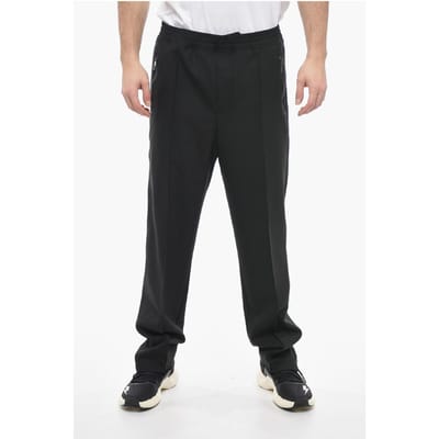 Losse LOUIS-broek met elastische tailleband in zwart