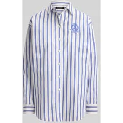 relaxed fit overhemdblouse van puur katoen