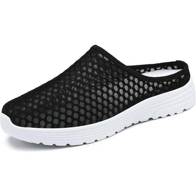 Dames Pantoffels Grote Maat Ademende Mesh Schoenen Zachte Zool en Geen Vermoeide Voeten Casual Schoenen Eén Voet Luie Schoenen 45