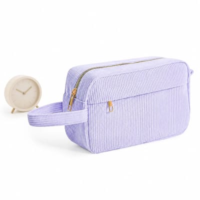 VHV-Fluwelen Pennenzak - Grote Etui met Veel Ruimte - Minimalistische Stationery Organizer voor School en Kantoor - Duurzame Corduroy Etui voor 100 Pennen