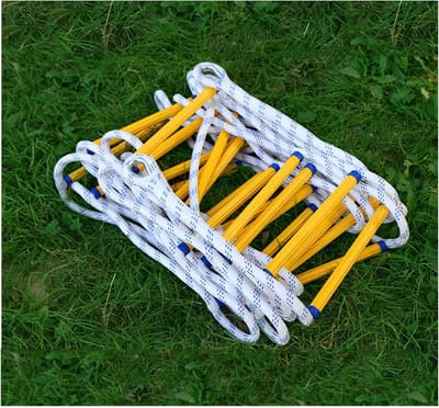 Vluchtladder - Reddingsladder Noodladder - Veilige Ontsnapping - Hoge Draagkracht - 5 Meter - Geel Zwart