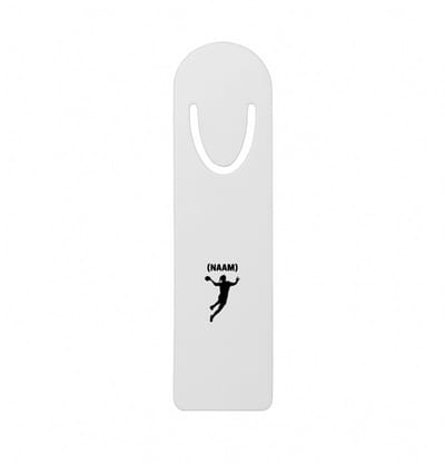 Hacebo® - Handbal met eigen naam - metalen boekenlegger - Handbal - Handbalster - Sport Bladwijzer boekenleggers - 12.7 cm x 3.2cm