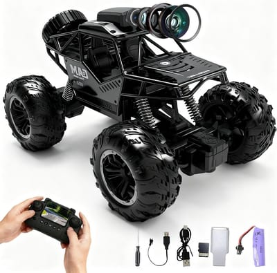 Afstandsbediening Auto met FPV HD Camera, 2.4GHz, Off-Road Voertuig, LCD Display, WiFi, Real-Time Beeldoverdracht, 4GB SD Kaart, 2 Batterijen en Speelplezier