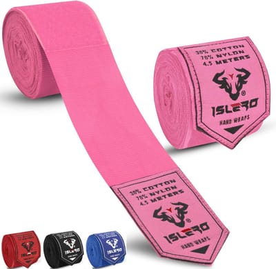 Boksen Hand Wraps 4.5m - Elastische Binnenhandschoenen en Polsbescherming voor Muay Thai, MMA en Kickboxing