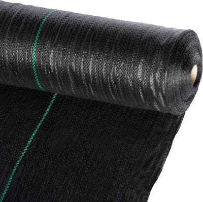 Woven Weed Fabric - Ground Cloth Weed Foil - Garden Weed Control - Air and Water Permeable