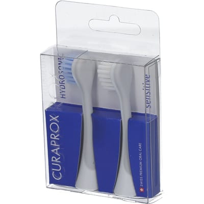 Curaprox Hydrosonic Pro Opzetborstel Sensitive Duo - Wit/Lichtblauw - 2 stuks