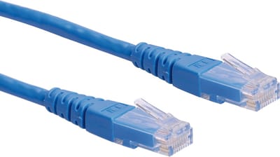 ROLINE Patchkabel Cat.6 UTP (Class E), blauw, 0,3 m