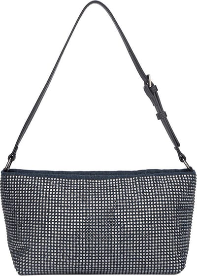 Hvisk Gil Denim Embellished Schoudertassen Dames - Blauw - Maat ONESIZE