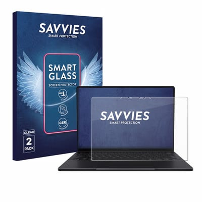 2 Stuks Savvies Screenprotector - geschikt voor ASUS ProArt PX13 - beschermfolie glas transparant