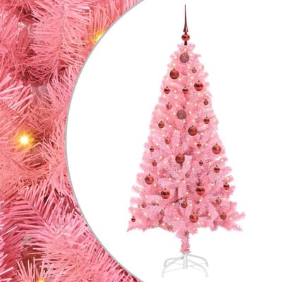 vidaXL - Kerstboom - Roze - 150 - cm - PVC