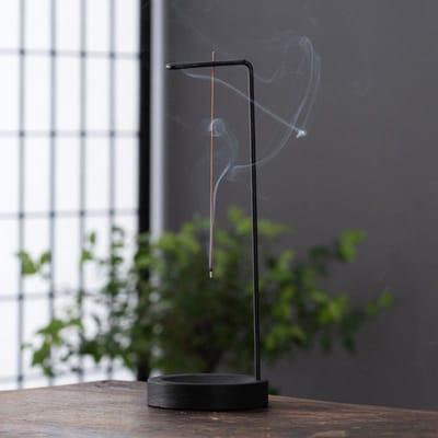 Creatieve omgekeerde wierookbrander wierookstokjeshouder houten ronde wierookschaal ornament slaapkamer huis yoga decoratie knutselen