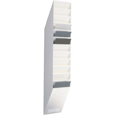 Durable FLEXXIBOXX 12 A4 1709763010 Folderhouder Wit DIN A4 staand 1 set(s) Aantal vakken: 12 (b x h x d) 240 x 1115 x 135 mm