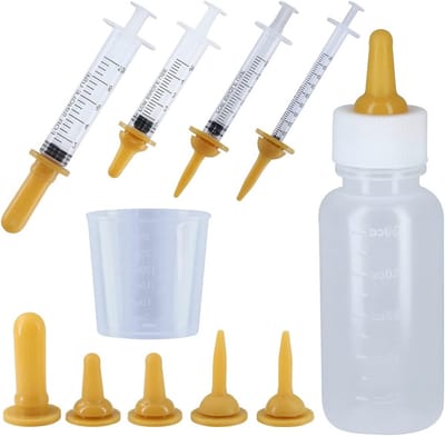 Complete Babyfles Set van 10 Stukken - Voedingskit voor Katten en Honden met Sprayfunctie