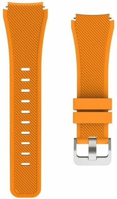 Go Go Gadget - Siliconen Smartwatch bandje - Geschikt voor Samsung Gear S3 - silicone band - Horlogeband - Polsband Armband - Oranje