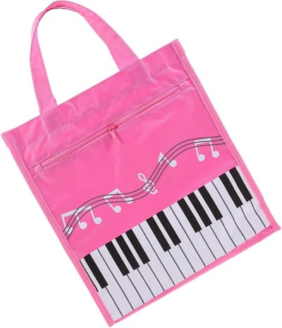 Waterdichte Muziekopslag Tas van Canvas in Roze voor Instrument Accessoires en Organisatie