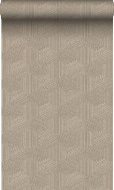 Origin Wallcoverings behang grafisch 3D motief beige - 50 x 900 cm - 347994