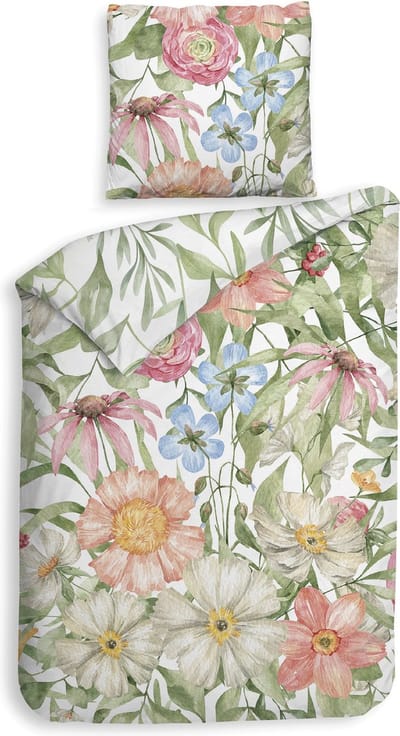 Heckettlane Svea Dekbedovertrek - Eenpersoons - Bamboe - 140x200-220cm - Multi