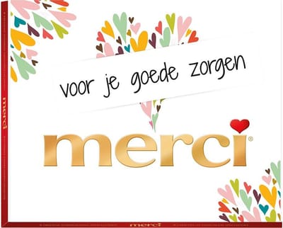 merci voor je goede zorgen - 250g merci Finest Selection Assorted chocolade bonbons