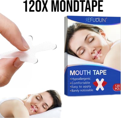 Anti Snurk - Mond Tape - Slaaptape - 120 stuks - Mondpleisters - Mondtape - Snurk Tape - Makkelijk te verwijderen