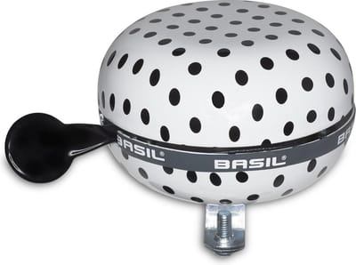 BIG BELL POLKADOT.white/black dots