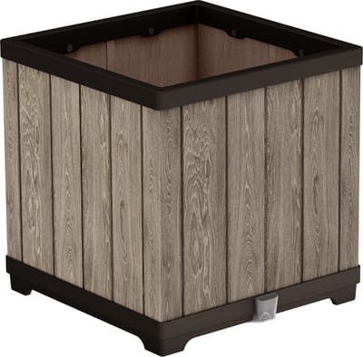 Keter Signature Plantenbak - Vierkant - 45,5x45,5x45,5cm - Ashwood