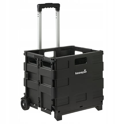 Keeeper Olli - Trolley op Wielen - 65L - Zwart - Kunststof