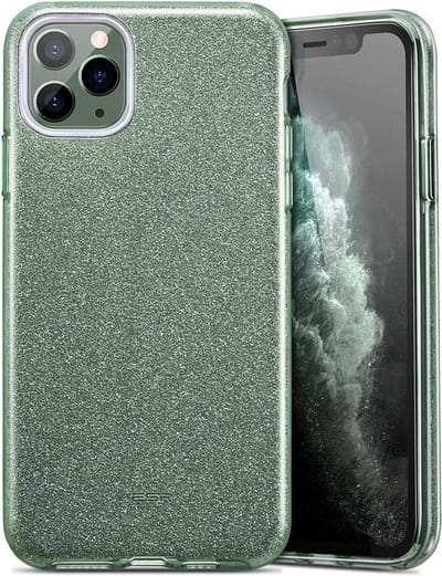 ESR - Geschikt voor iPhone 11 Pro Makeup Glitter Pine Green