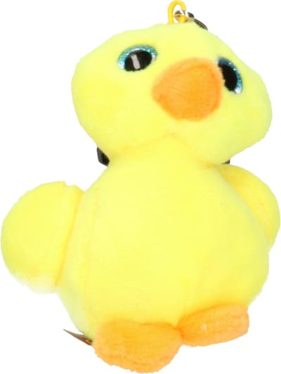 Pluche mini baby eend sleutelhanger 9 cm - Dieren knuffel cadeaus artikelen voor kinderen