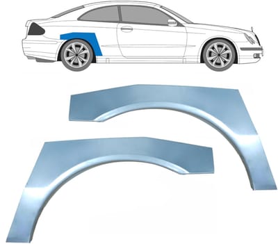 Reparatiepaneel achterspatbord voor Mercedes CLK W209 2002-2010 / Links + Rechts