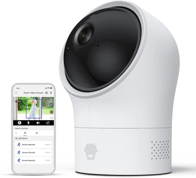 Slimme Binnenbeveiligingscamera met 1080P HD, PTZ, Nachtzicht en Tweeweg Audio