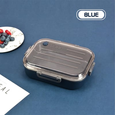 Boîte à lunch isolée en acier inoxydable pour étudiants, boîte à lunch pour l'école, vaisselle, conteneur pour aliments Bento, boîtes de rangement pour petit-déjeuner, livraison directe gray