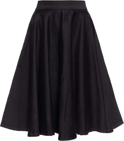 Queen Kerosin dames Full Circle Basic swingrok zwart