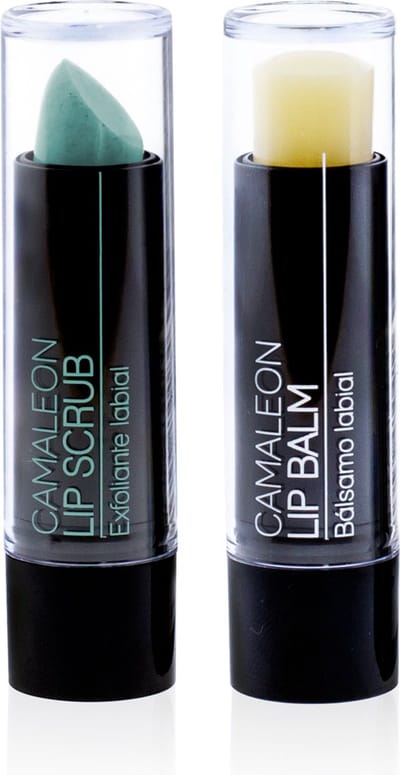 Camaleon Cosmetics - Lip Scrub en Lip Balm SPF15 - Lip Repair Kit - Meloen - In doosje verpakt