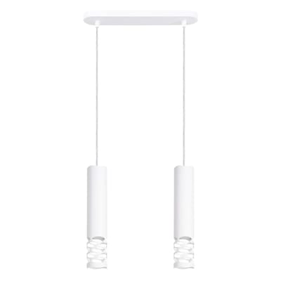 Sollux Lighting Hanglamp Liro - GU10 - wit - staal - 33x6x125cm