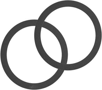 Set van 10 Universele Magneet Platen Set - Voor Draadloze Opladers - Magneet Sticker Metalen Ring voor Telefoonhouders Accessoires - Geschikt voor alle Telefoons en Hoesjes - Zwart