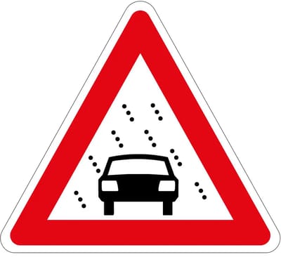 Slecht zicht sticker - J35 | 10 cm