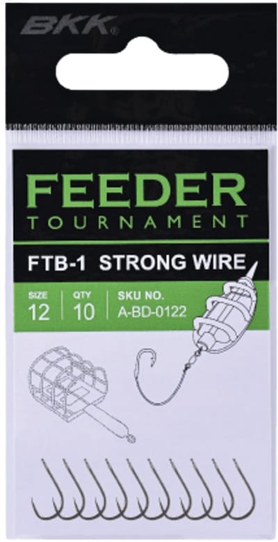 BKK FTB-1 Feeder Tournament Barbless Hooks | 10 Stuks #16