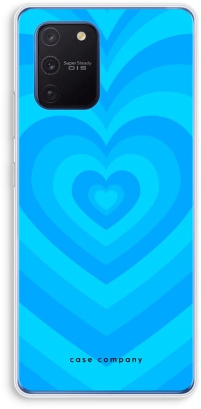 Case Company® - Hoesje geschikt voor Samsung Galaxy Note 10 Lite hoesje - Hart Blauw - Soft Cover Telefoonhoesje - Bescherming aan alle Kanten en Schermrand