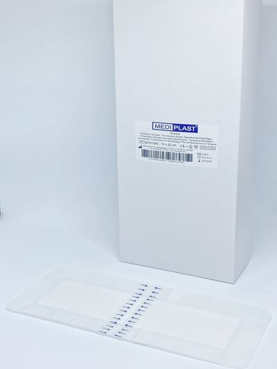 Mediplast Waterproof Film met pad wondpleister steriel 10 x 25cm - 30 stuks