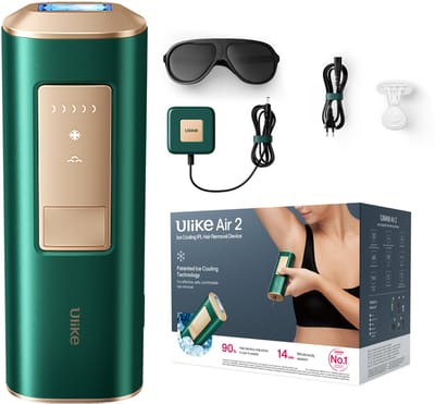 Ulike - Air 2 - Groen - Laser Ontharing Apparaat - IPL Ontharing voor Vrouwen en Mannen met Saffier Ice Cooling - Bijna pijnloos - Langdurige Resultaten voor Gezicht en Lichaam - Geschenkdoos