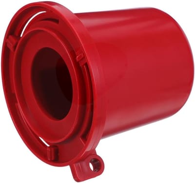 Industriële Klepvergrendeling - Veiligheidsslot - Veiligheid op werkplek - Hoge zichtbaarheid - 13.5 x 12 x 11.3 cm - Rood
