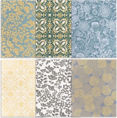 12 vellen Nepalees papier goud folie - Artemio